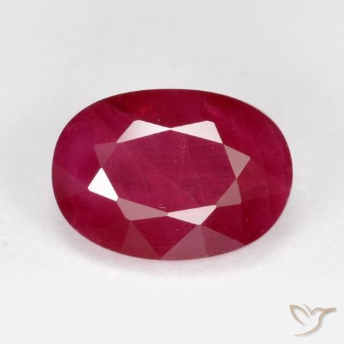 1.28ct Naturale marmellata rossa Rubino, Ovale, VS-SI