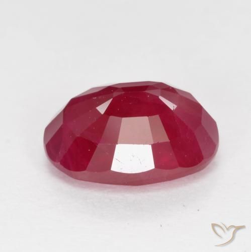 Rubino marmellata rossa naturale da 1.28 ct, Ovale, VS-SI