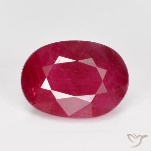 1.40ct Naturale Rosso medio Rubino, Ovale, VS-SI