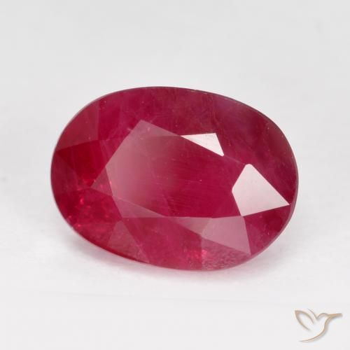 Rubino Rosso medio naturale da 1.40 ct, Ovale, VS-SI