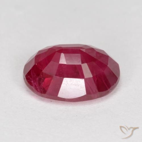 Rubino marmellata rossa naturale da 1.23 ct, Ovale, VS-SI