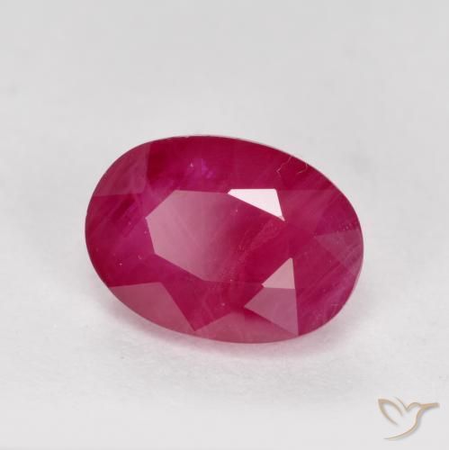 Rubino Rosso medio naturale da 1.31 ct, Ovale, VS-SI