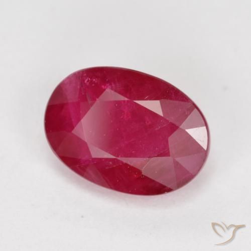 Rubino marmellata rossa naturale da 1.07 ct, Ovale, VS-SI
