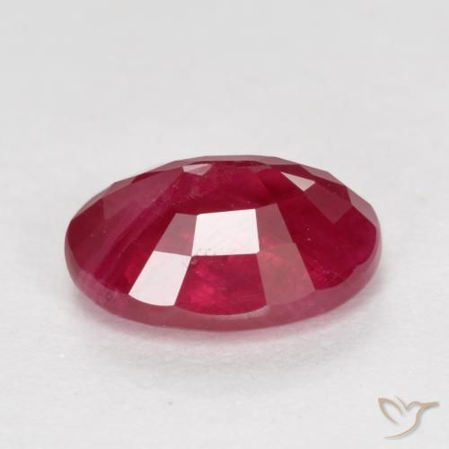 Rubino marmellata rossa naturale da 1.07 ct, Ovale, VS-SI