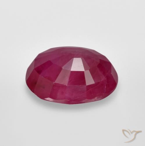 Rubino Rosa rossastra naturale da 1.33 ct, Ovale, VS-SI