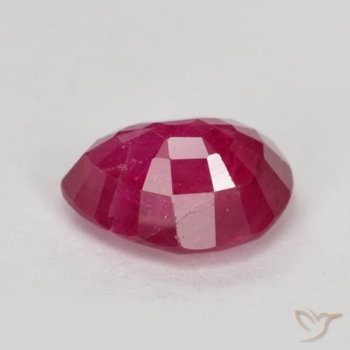 Rubino Rosso medio naturale da 1.39 ct, Forma a pera, VS-SI