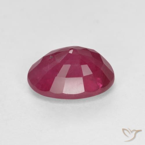 Rubino Rosso tendente al rosa naturale da 1.21 ct, Ovale, VS-SI