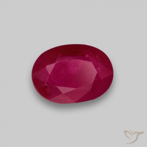1.07ct Naturale Rosso medio Rubino, Ovale, VS-SI