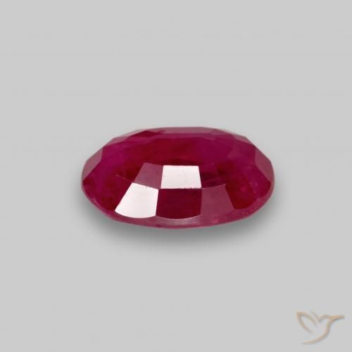 Rubino Rosso medio naturale da 1.07 ct, Ovale, VS-SI