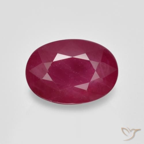 1.13ct Naturale Cremisi Profondo Rubino, Ovale, VS-SI