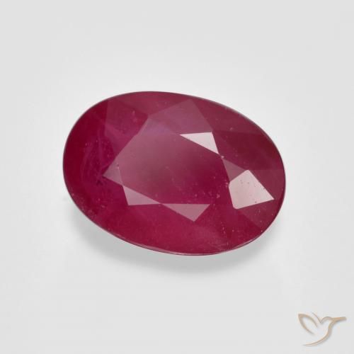 Rubino Cremisi Profondo naturale da 1.13 ct, Ovale, VS-SI