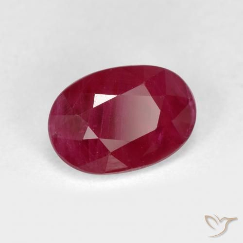 Rubino Rosso medio naturale da 1.03 ct, Ovale, VS-SI