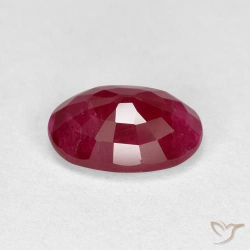 Rubino Rosso medio naturale da 1.03 ct, Ovale, VS-SI