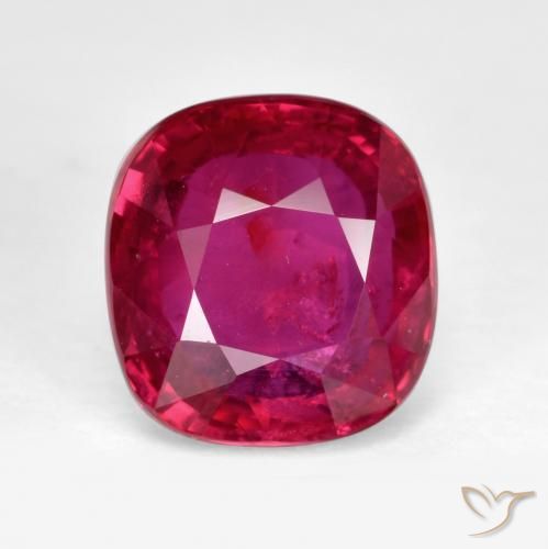 2.02ct Naturale Rosso tendente al rosa Rubino, Cuscino, SI