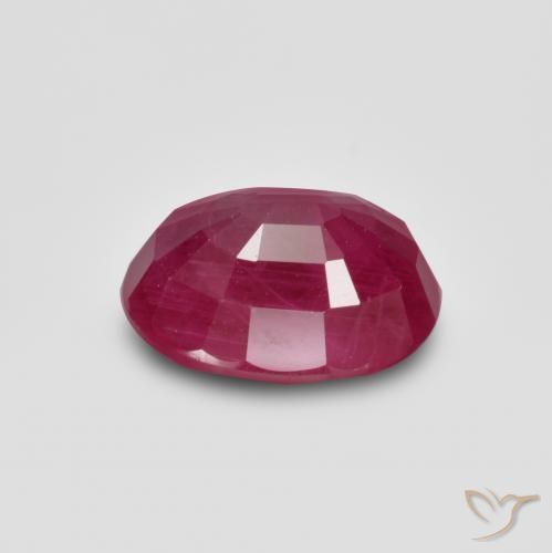 Rubino Rosso medio-scuro naturale da 1.38 ct, Ovale, VS-SI