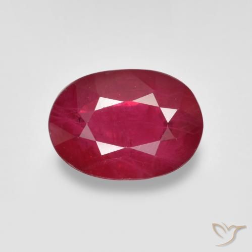 1.06ct Naturale marmellata rossa Rubino, Ovale, SI