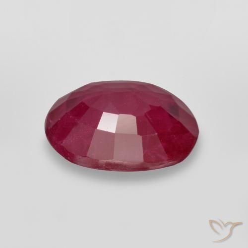 Rubino marmellata rossa naturale da 1.06 ct, Ovale, SI