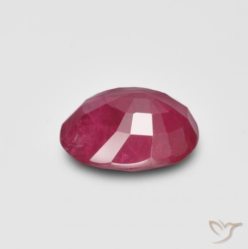 Rubino Rosso scuro naturale da 1.22 ct, Ovale, SI