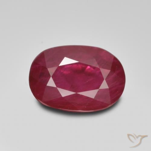 1.03ct Naturale Rosso scuro Rubino, Ovale, VS-SI