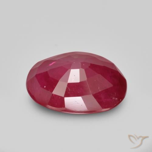 Rubino marmellata rossa naturale da 1.12 ct, Ovale, VS-SI