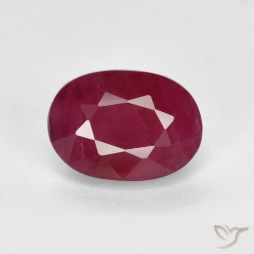 1.33ct Naturale Rosso medio Rubino, Ovale, VS-SI
