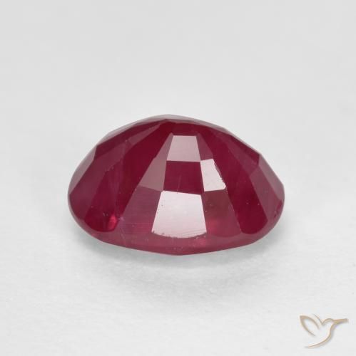 Rubino Rosso medio naturale da 1.33 ct, Ovale, VS-SI