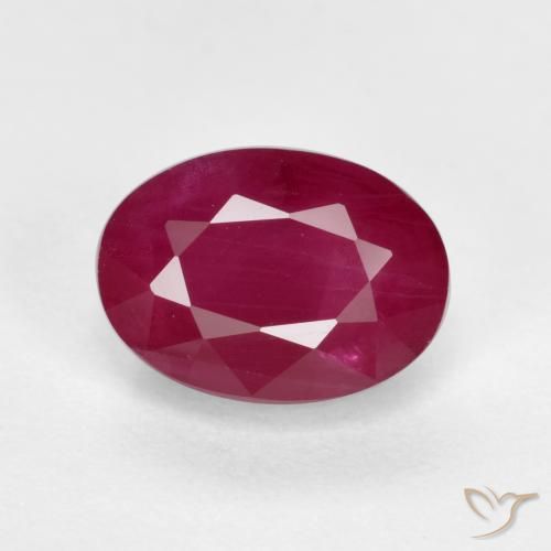 1.40ct Naturale Vino rosso Rubino, Ovale, VS-SI