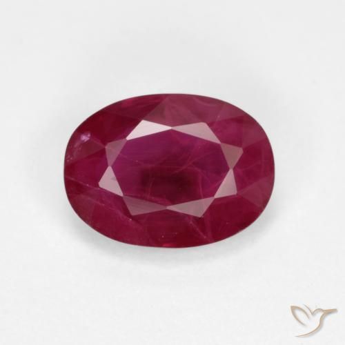 1.03ct Naturale Rosso scuro Rubino, Ovale, VS-SI