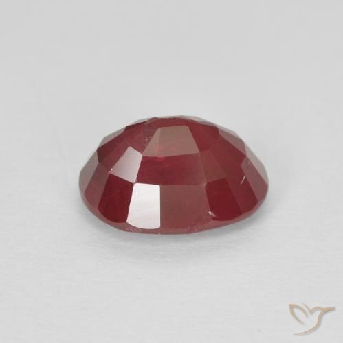 Rubino Rosso scuro naturale da 1.33 ct, Ovale, VS-SI