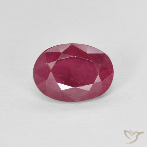 1.10ct Naturale Vino rosso Rubino, Ovale, VS-SI