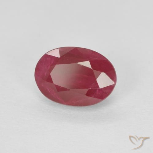 Rubino Rosso medio naturale da 1.09 ct, Ovale, VS-SI