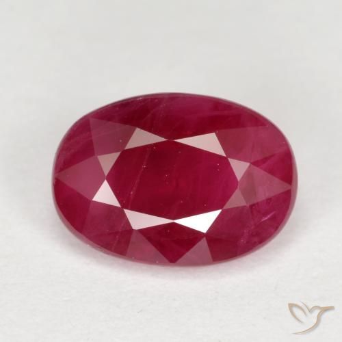 1.02ct Naturale Sangue rosso Rubino, Ovale, VS-SI