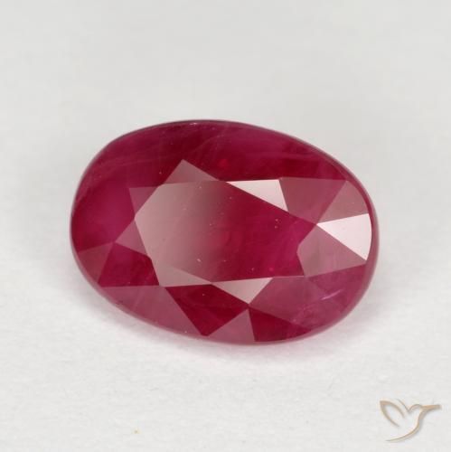Rubino Sangue rosso naturale da 1.02 ct, Ovale, VS-SI