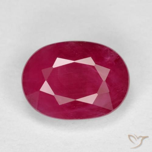 1.11ct Naturale Rosso medio Rubino, Ovale, VS-SI