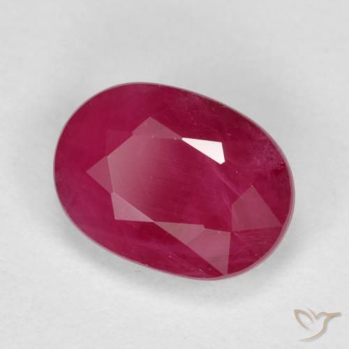 Rubino Rosso medio naturale da 1.11 ct, Ovale, VS-SI