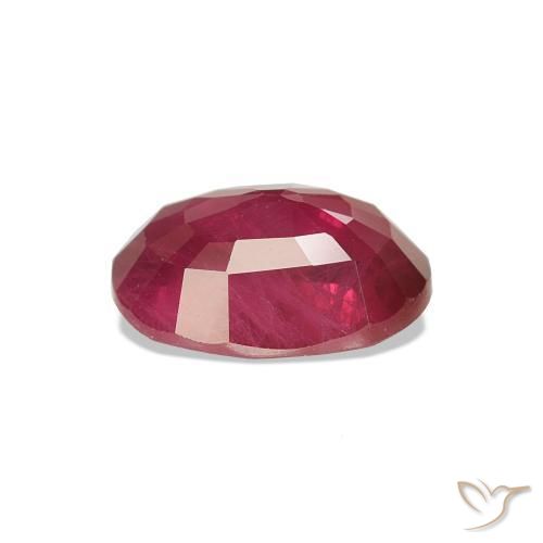 Rubino Rosso scuro naturale da 1.10 ct, Ovale, VS-SI