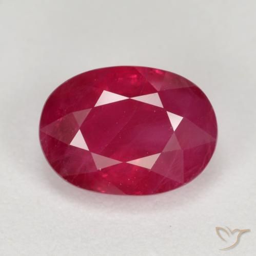 1.32ct Naturale marmellata rossa Rubino, Ovale, VS-SI