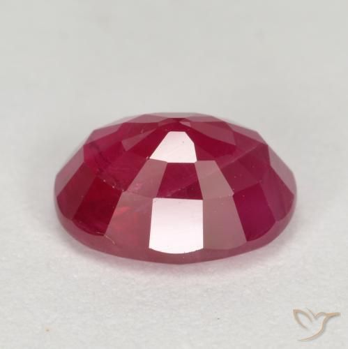 Rubino marmellata rossa naturale da 1.32 ct, Ovale, VS-SI