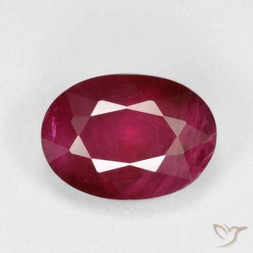 1.03ct Naturale Rosso scuro Rubino, Ovale, VS-SI
