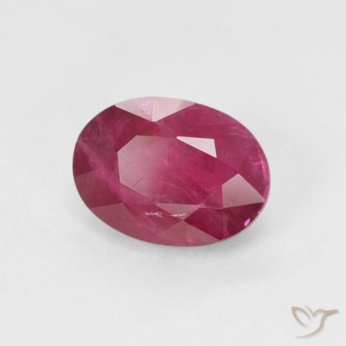 Rubino marmellata rossa naturale da 1.21 ct, Ovale, SI