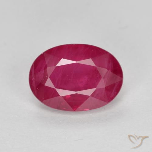 Rubino Rosso medio naturale da 1.09 ct, Ovale, SI