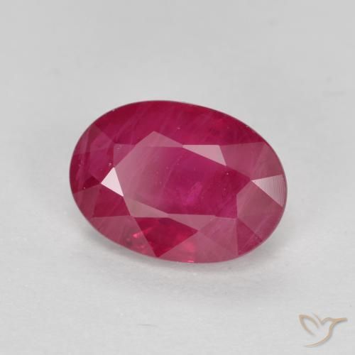 Rubino Rosso medio naturale da 1.09 ct, Ovale, SI