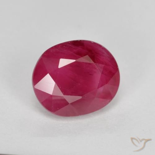 Rubino Rosso medio naturale da 1.22 ct, Ovale, SI