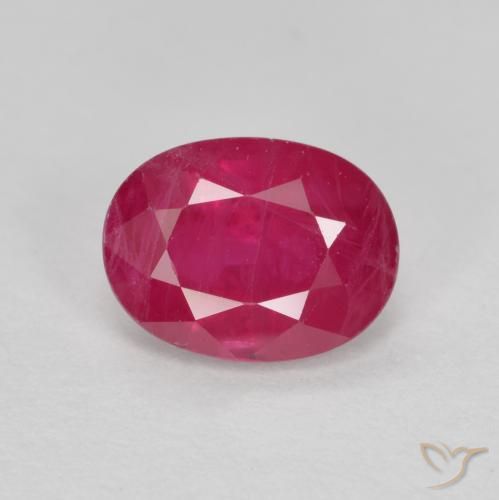 1.04ct Naturale Rosa rossastra Rubino, Ovale, SI