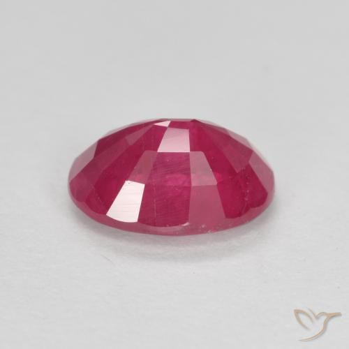 Rubino Rosa rossastra naturale da 1.04 ct, Ovale, SI