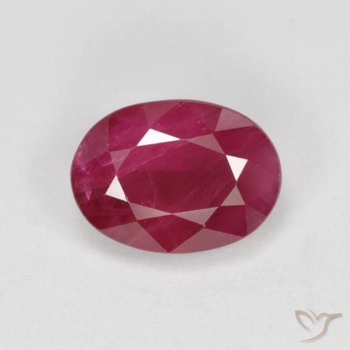 1.06ct Naturale Sangue rosso Rubino, Ovale, SI