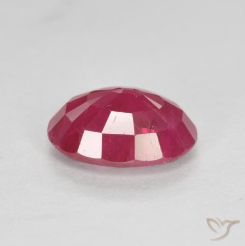 Rubino marmellata rossa naturale da 1.08 ct, Ovale, VS-SI
