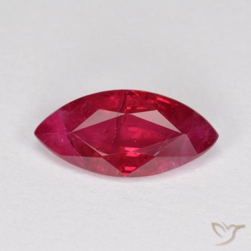 1.17ct Naturale marmellata rossa Rubino, Taglio marquise, SI