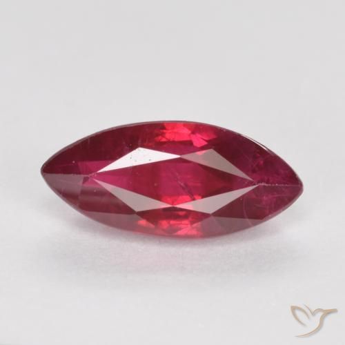 1.06ct Naturale Sangue rosso Rubino, Taglio marquise, SI