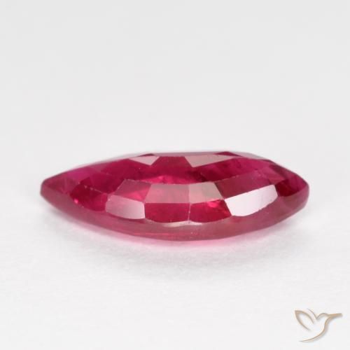 Rubino Rosso scuro naturale da 1.08 ct, Taglio marquise, SI